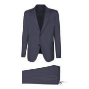 Blauw Pak Verhoog Stijl Statement Lardini , Blue , Heren