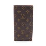 Pre-owned Leather wallets Louis Vuitton Vintage , Brown , Dames