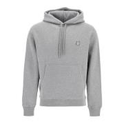 Gedurfde Fox Head Hoodie Sweatshirt Maison Kitsuné , Gray , Heren