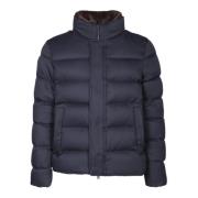 Blauwe donsjas Aw24 Herno , Blue , Heren