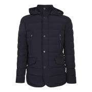 Blauwe Jas Urban Winterstijl Moorer , Blue , Heren