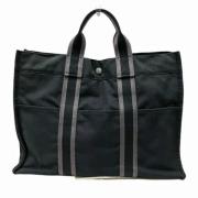 Pre-owned Canvas handbags Hermès Vintage , Black , Dames