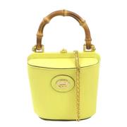 Pre-owned Leather gucci-bags Gucci Vintage , Yellow , Dames