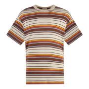 Geribbelde Kraag Linnen-Viscose Blend T-Shirt Gant , Multicolor , Here...