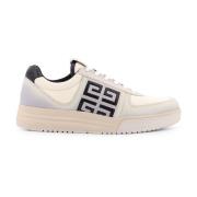 Zwarte Canvas Leren Lage Sneakers Givenchy , Multicolor , Heren