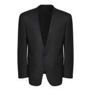 Stijlvolle Zwarte Blazer Aw24 Lardini , Black , Heren