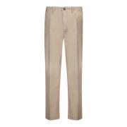 Bruine Chino Broek Losse Pasvorm Incotex , Brown , Heren