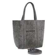 Pre-owned Leather totes Balenciaga Vintage , Gray , Dames