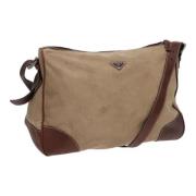 Pre-owned Canvas shoulder-bags Prada Vintage , Beige , Dames