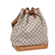 Pre-owned Canvas shoulder-bags Louis Vuitton Vintage , White , Dames