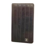 Pre-owned Leather wallets Chanel Vintage , Brown , Dames