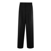 Wijde Plooiende Broek Junya Watanabe , Black , Dames