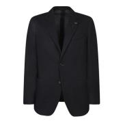 Zwarte Blazer voor Mannen Lardini , Black , Heren