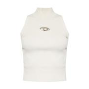 Wit Off Topwear Ss24 Diesel , White , Dames