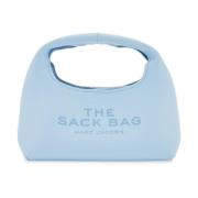 Gestructureerde Leren Mini Sack Tas Marc Jacobs , Blue , Dames