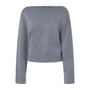 Wollen boothals trui Pinko , Gray , Dames