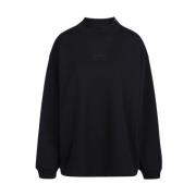 Katoenen sweatshirt met logo Iceberg , Black , Dames