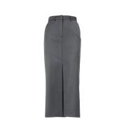 Elegante Rok met Split Simona Corsellini , Gray , Dames