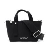 Stijlvolle Mini Tote Tas Off White , Black , Dames