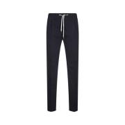 Blauwe Slim Fit Broek Katoen Kasjmier PT Torino , Blue , Heren