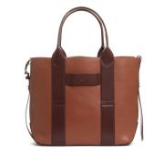 Leren Schoudertas Elegantie Hogan , Brown , Dames