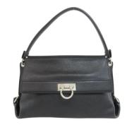 Pre-owned Leather handbags Salvatore Ferragamo Pre-owned , Black , Dam...