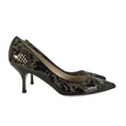 Pre-owned Leather heels Valentino Vintage , Black , Dames