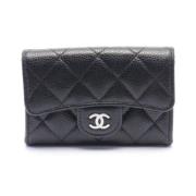 Pre-owned Fabric wallets Chanel Vintage , Black , Dames