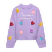 Paarse Sweaters voor Vrouwen MC2 Saint Barth , Purple , Dames