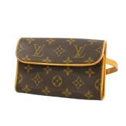 Pre-owned Canvas clutches Louis Vuitton Vintage , Brown , Dames