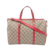 Pre-owned Coated canvas gucci-bags Gucci Vintage , Beige , Dames