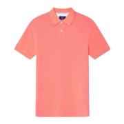 Koraal Slim Fit Logo Polo Shirt Hackett , Red , Heren