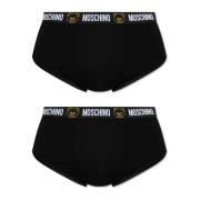 Twee-pack slips Moschino , Black , Heren