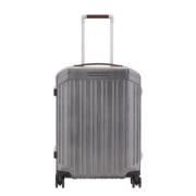 Ultra Slim Cabin Trolley met 4 Wielen Piquadro , Gray , Heren