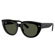 Zwarte Frame Groene G-15 Lenzen Zonnebril Ray-Ban , Black , Dames