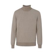 Beige Cashmere Sweater Gran Sasso , Beige , Heren