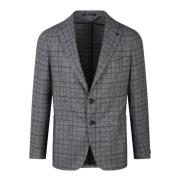 Geruite blazer Tagliatore , Gray , Heren