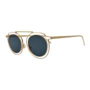 Handgemaakte Ovale Zonnebril - Oro Rosado Thierry Lasry , Yellow , Uni...