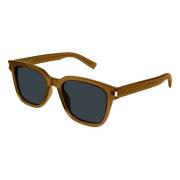 Rechthoekige Zonnebril Saint Laurent , Brown , Heren