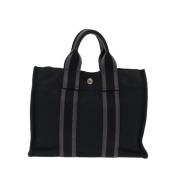 Pre-owned Canvas handbags Hermès Vintage , Black , Dames