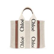 Woody shopper tas Chloé , Beige , Dames