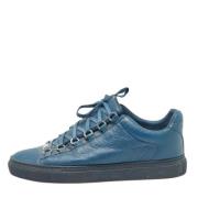 Pre-owned Leather sneakers Balenciaga Vintage , Blue , Heren