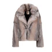 Faux Fur Lydia Jas Aniye By , Beige , Dames