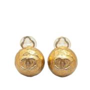 Pre-owned Metal chanel-jewelry Chanel Vintage , Yellow , Dames