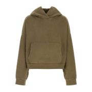 Oversize Army Green Katoenen Sweatshirt Entire Studios , Green , Heren