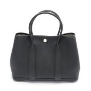 Pre-owned Leather handbags Hermès Vintage , Black , Dames