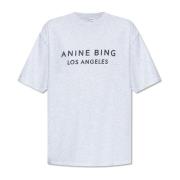 Bedrukt T-shirt Anine Bing , Gray , Dames