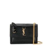 Zwarte Coco Pouch Saint Laurent , Black , Dames