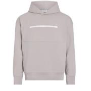 Geëmbosseerd Logo Hoodie Grijs Calvin Klein , Gray , Heren