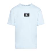 Lichtblauw Crew Neck T-shirt Calvin Klein , Blue , Heren